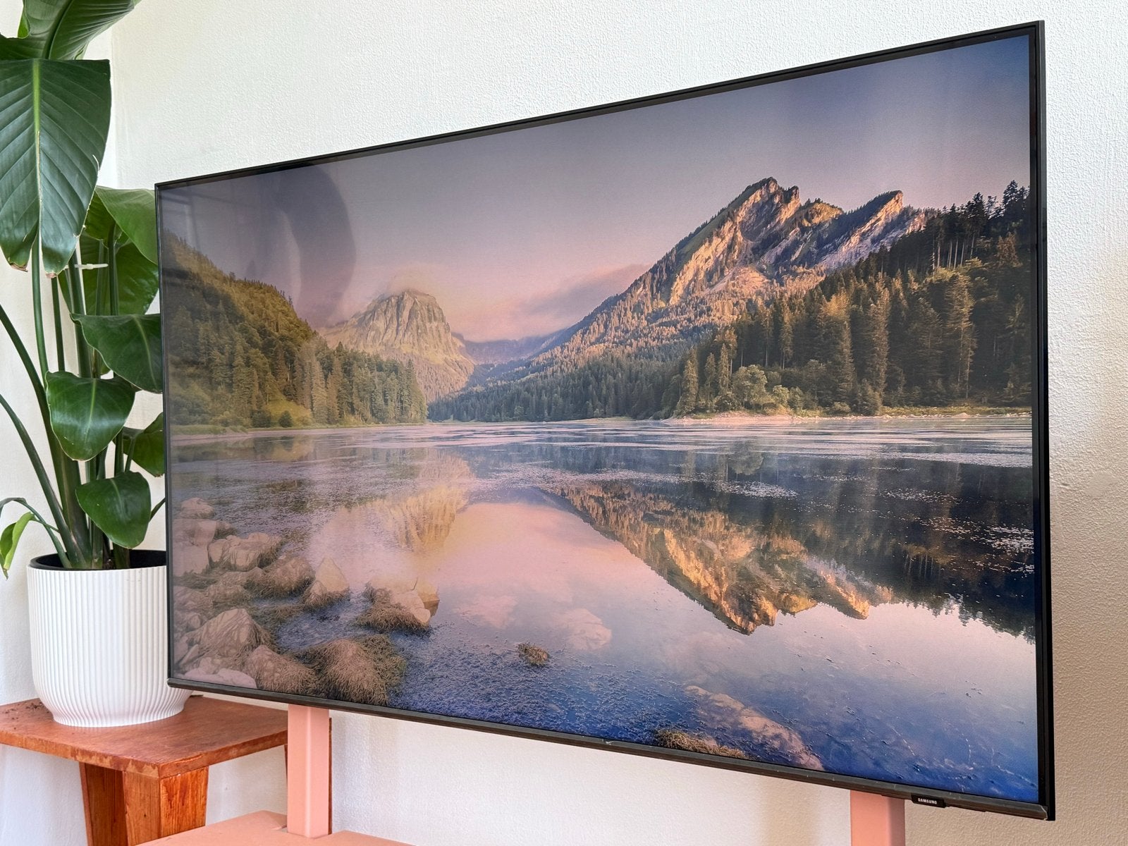 Samsung QLED 4K smart 50 inch TV met Pedestal TV standaard, Gebruikt, 50 Hz, Ophalen of Verzenden, Samsung
