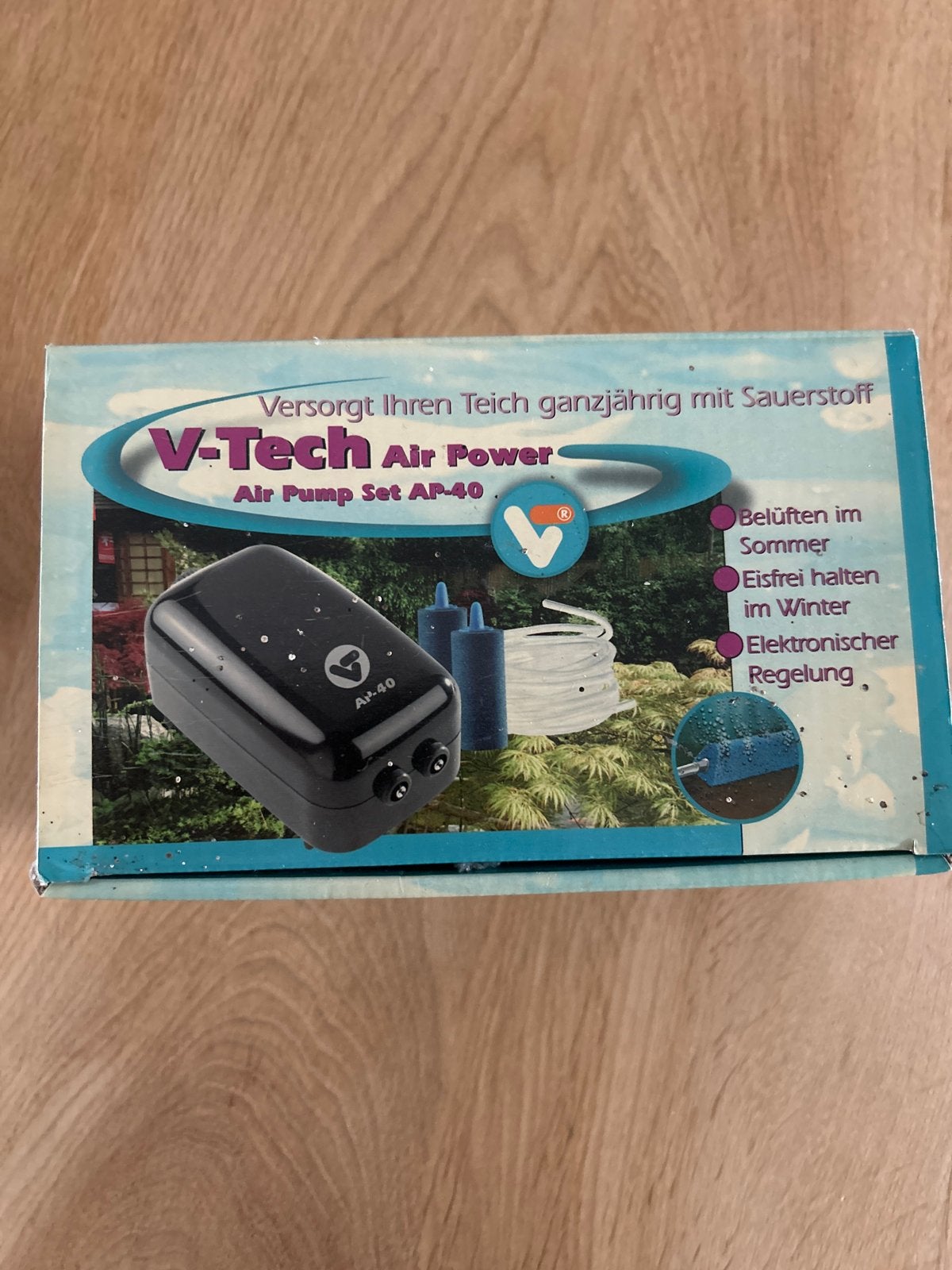 V-Tech Air Power AP-40 Luchtpomp voor vijver, Ophalen of Verzenden, Gebruikt