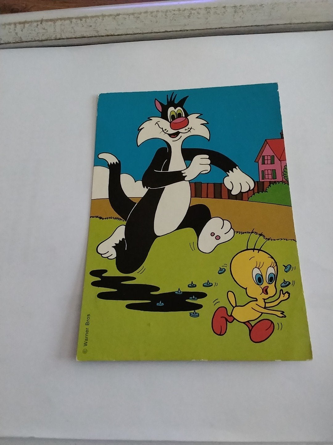 Vintage Looney Tunes Sylvester & Tweety Ansichtkaart, Ophalen of Verzenden, 1960 tot 1980, Gelopen