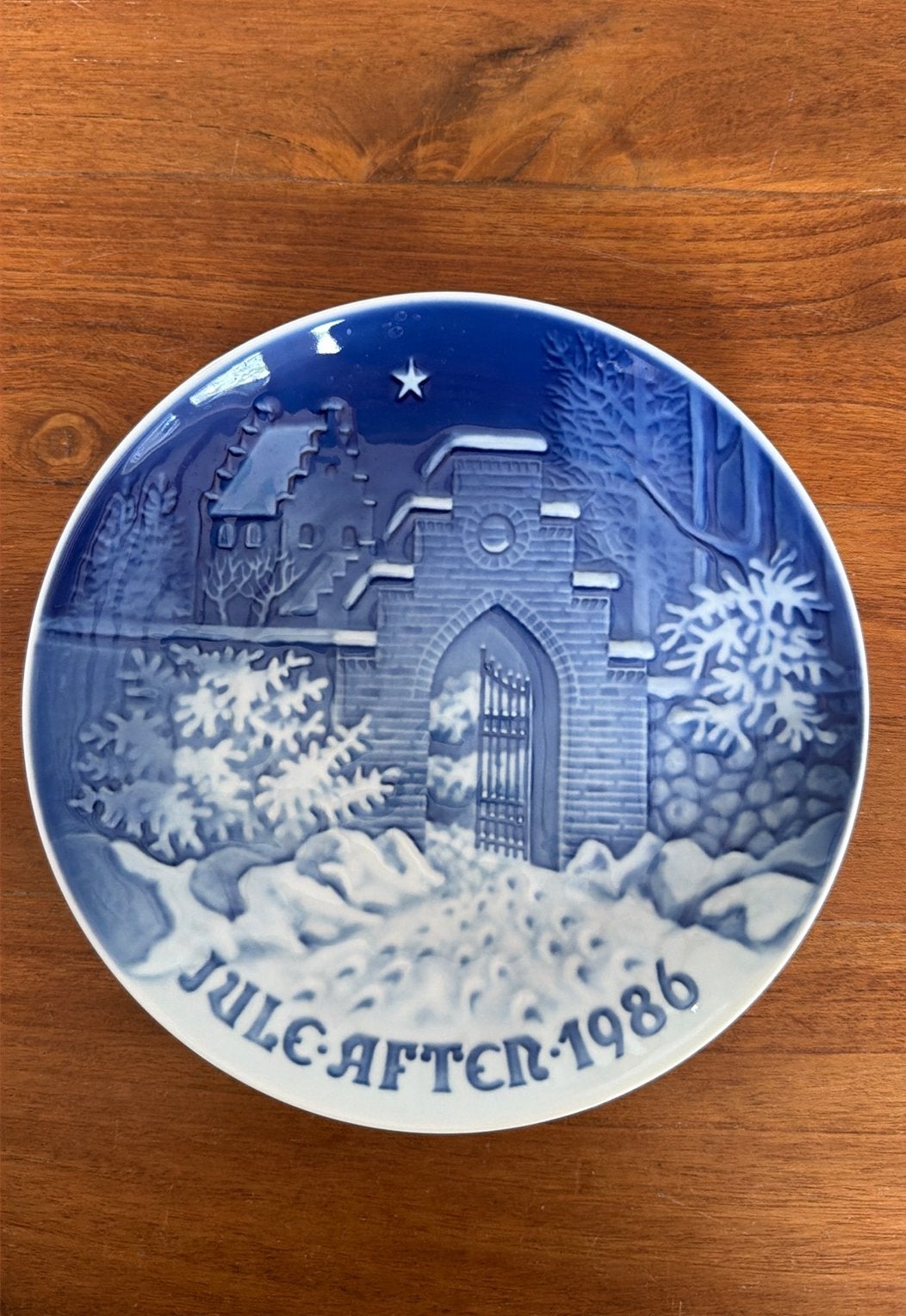 Bing & Grondahl kerst wandbord 1986, Ophalen of Verzenden, Zo goed als nieuw
