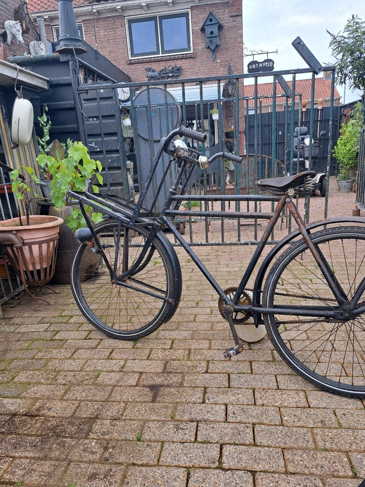 Oude Transportfiets - Vintage Stijl, Fietsen en Brommers, Fietsen | Oldtimers, Ophalen