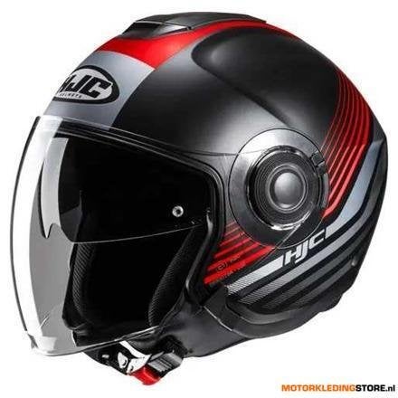 HJC I40N Dova Jet Helm, Zwart-Rood, Motoren, Ophalen of Verzenden, Nieuw met kaartje