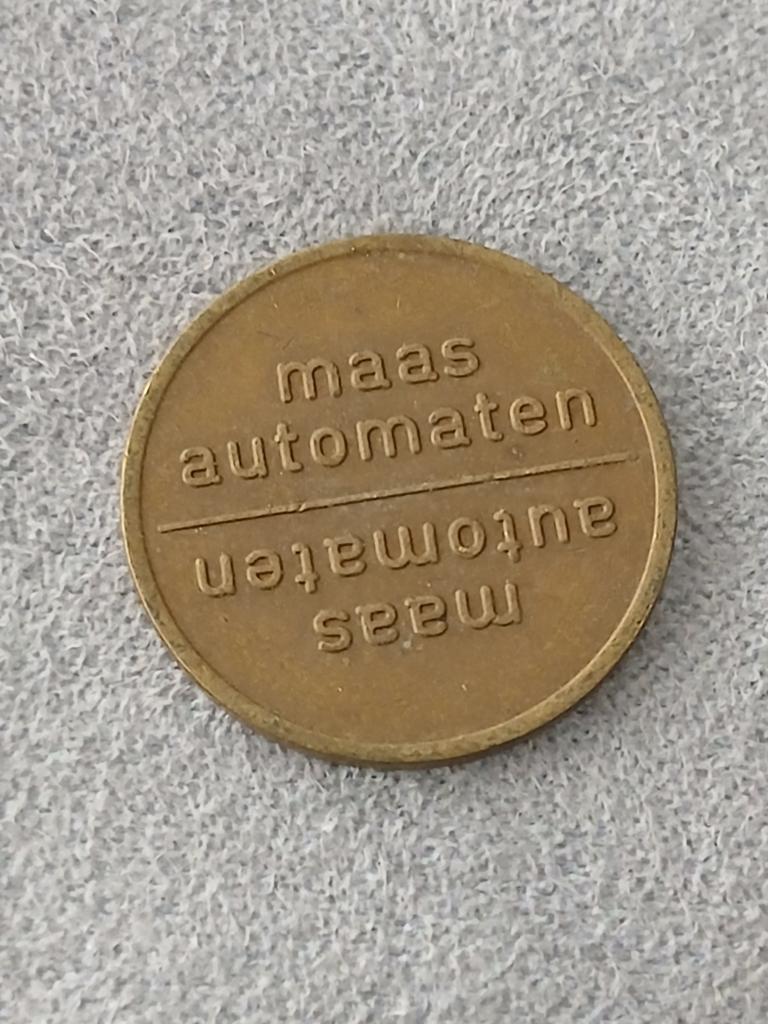 Maas Automaten penning, Ophalen of Verzenden, Overige materialen