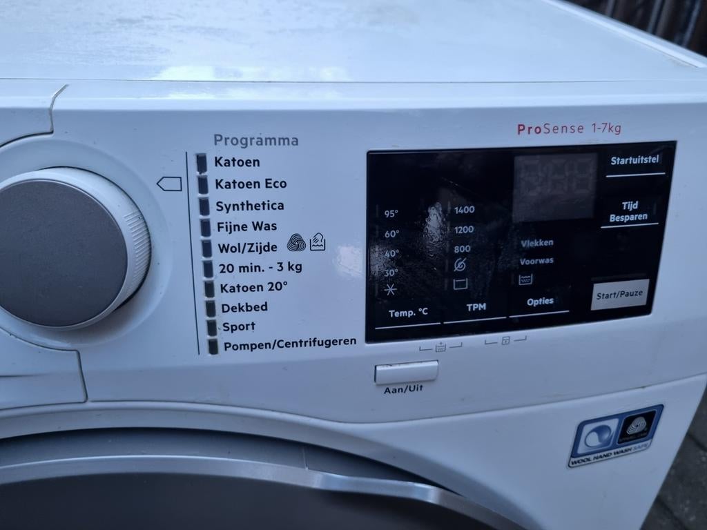 AEG 6000 Series Lavamat ProSense 1-7kg Wasmachine, Ophalen, Gebruikt, Handwasprogramma, Voorlader