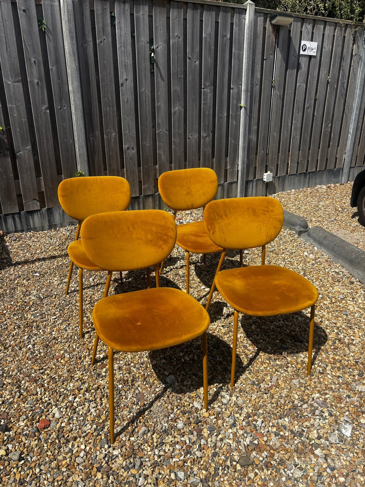 4 eetkamerstoelen, Ophalen, Zo goed als nieuw, Overige kleuren