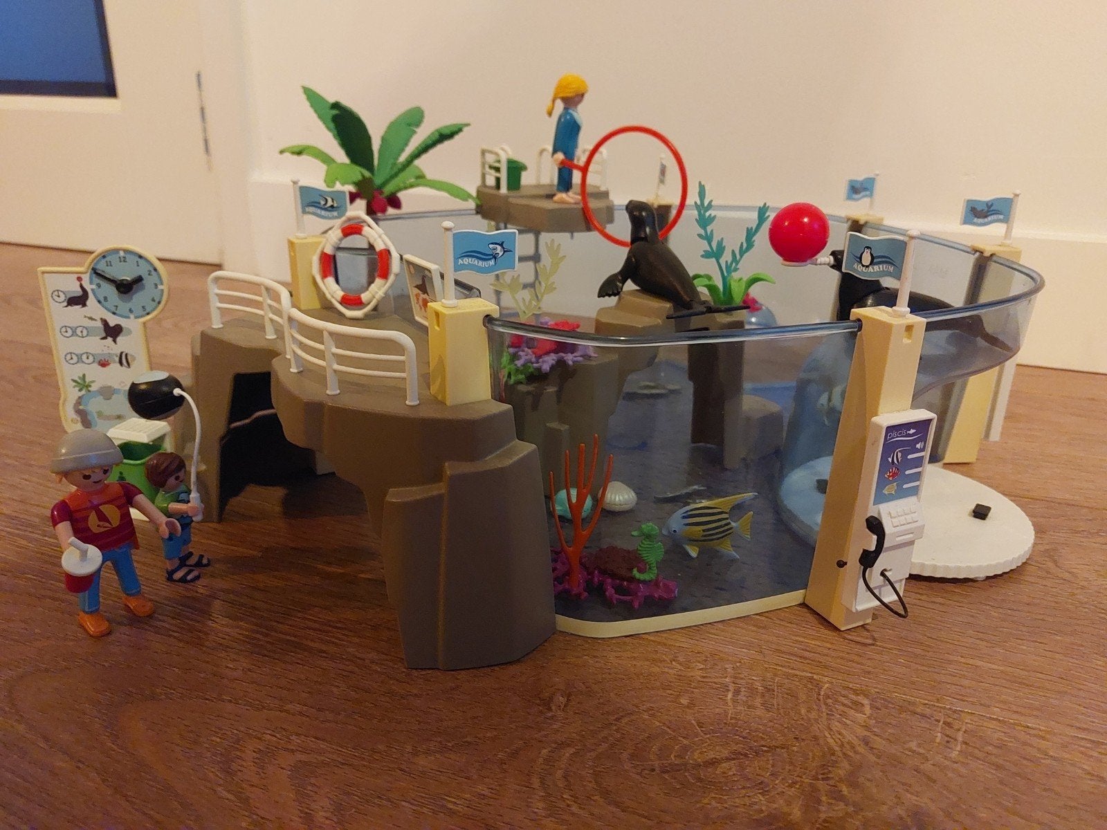 Playmobil Aquarium 9060 inclusief extra zeedieren, Ophalen of Verzenden, Zo goed als nieuw, Overige merken