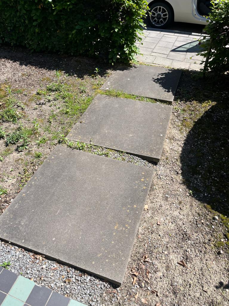 terrastegels 100x100, Ophalen, Gebruikt, Minder dan 5 m², Beton