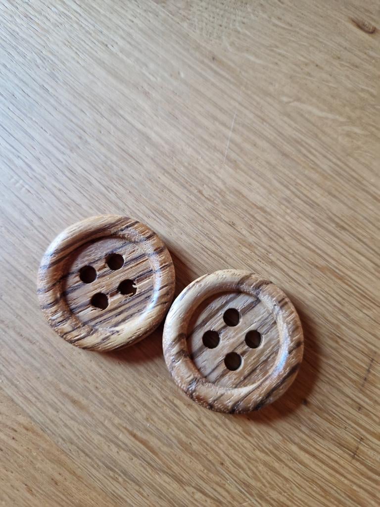 HOUTEN KNOPEN XXL 2x, Ophalen of Verzenden, Nieuw, Knoop of Knopen