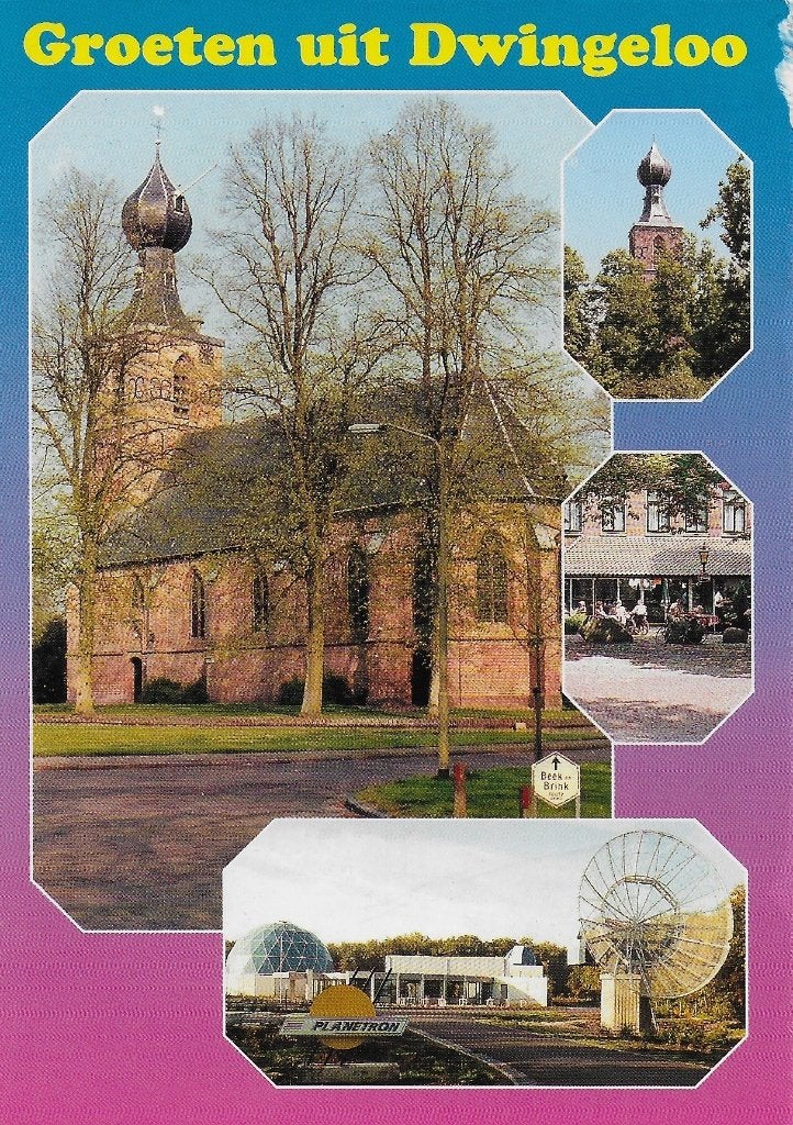 Ch934 gelopen ansichtkaart groeten uit Dwingeloo, Verzamelen, Ansichtkaarten | Nederland, Ophalen of Verzenden, 1980 tot heden