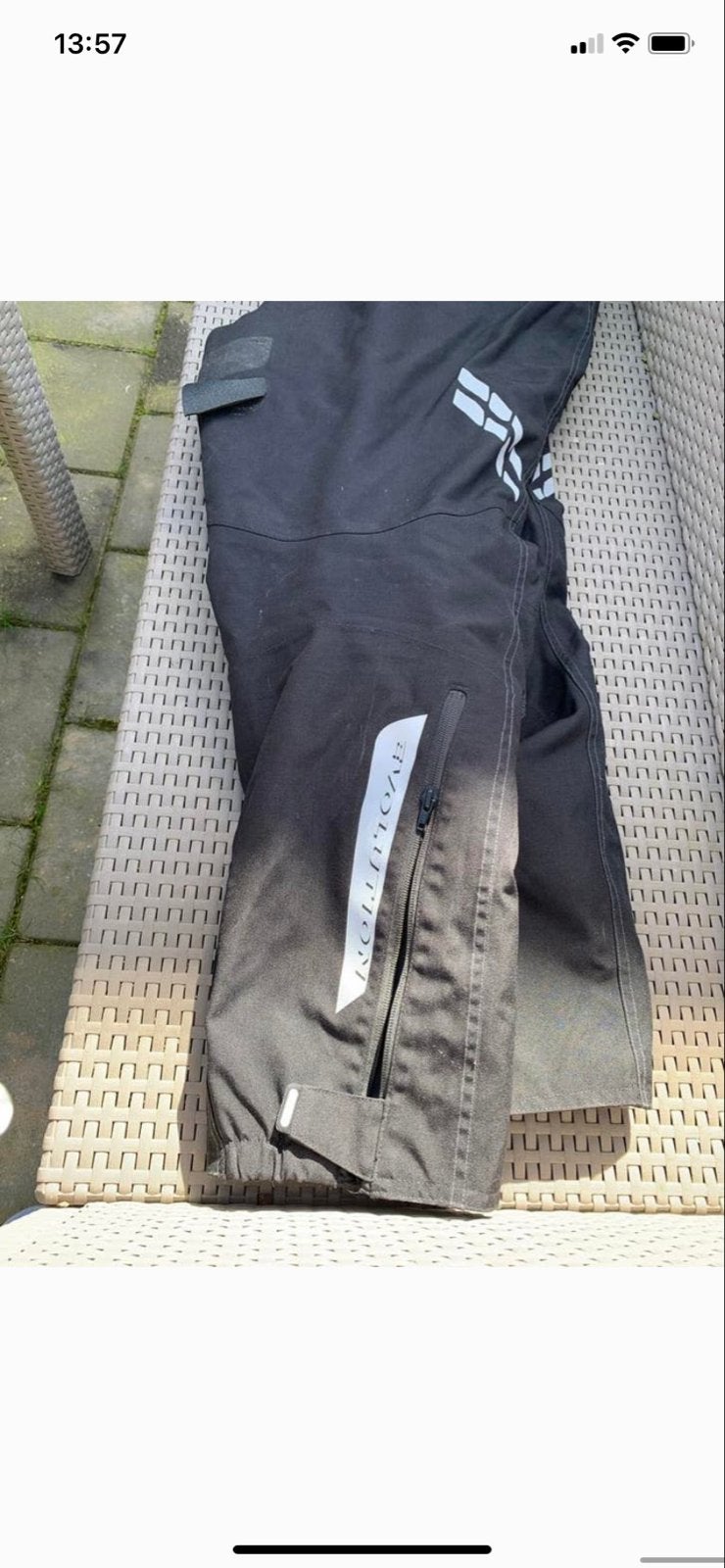 Evolution Motorbroek - Zwart, Maat L, Ophalen, Gedragen, Maat 42/44 (L), Broek