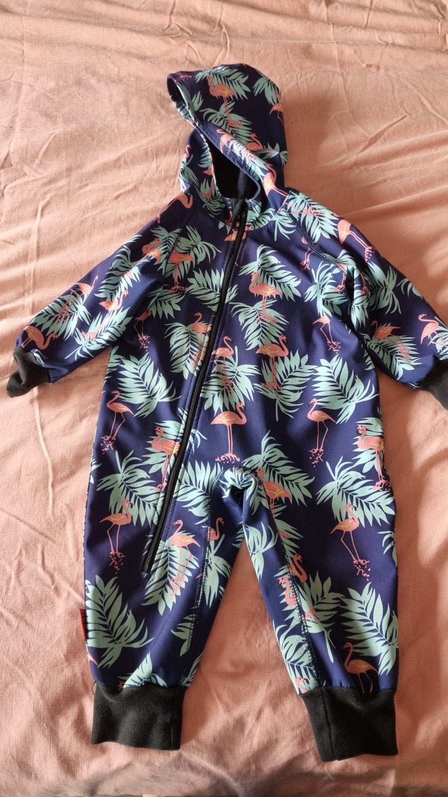 iELM Softshell Pakje Flamingo's Maat 86, Jongetje of Meisje, Zo goed als nieuw, Pakje, Ophalen