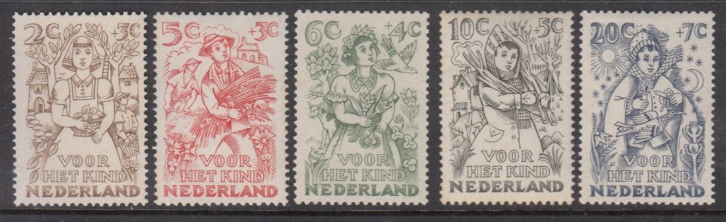 Nederland postfris NVPH nr 544/48, Postzegels en Munten, Postzegels | Nederland, Verzenden, Postfris