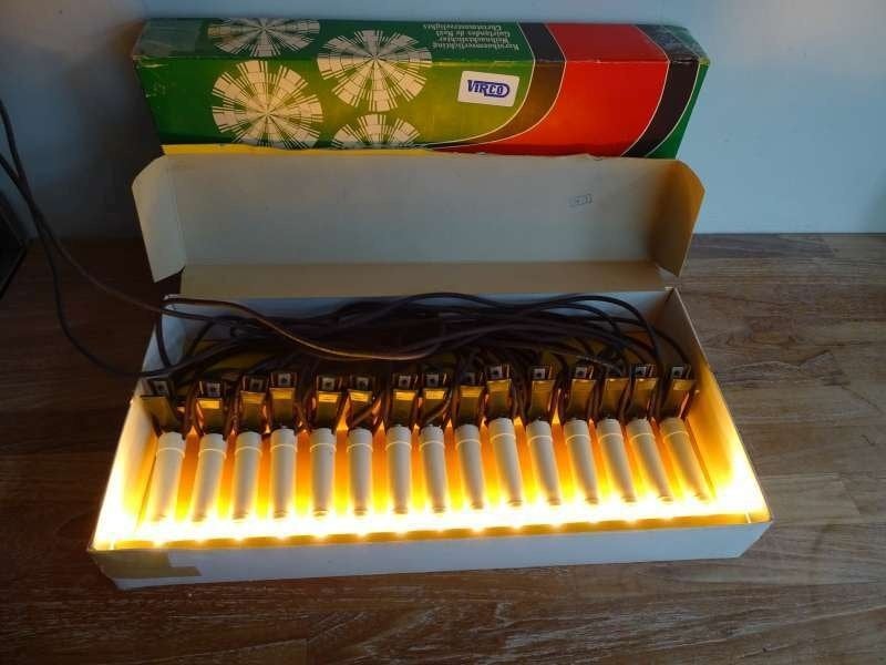 Oude kerstverlichting voor buiten kerst verlichting 15 lamps, Ophalen of Verzenden, Zo goed als nieuw