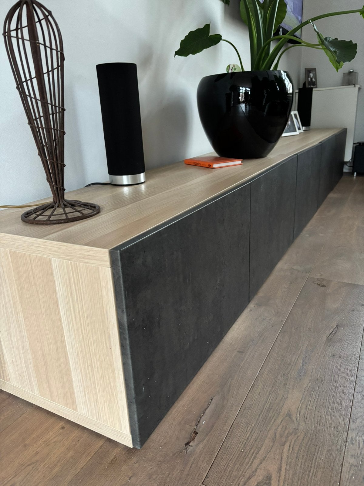 Mooi tv meubel in zeer goede staat - 2 delen, Ophalen, Zo goed als nieuw, 200 cm of meer, Minder dan 100 cm