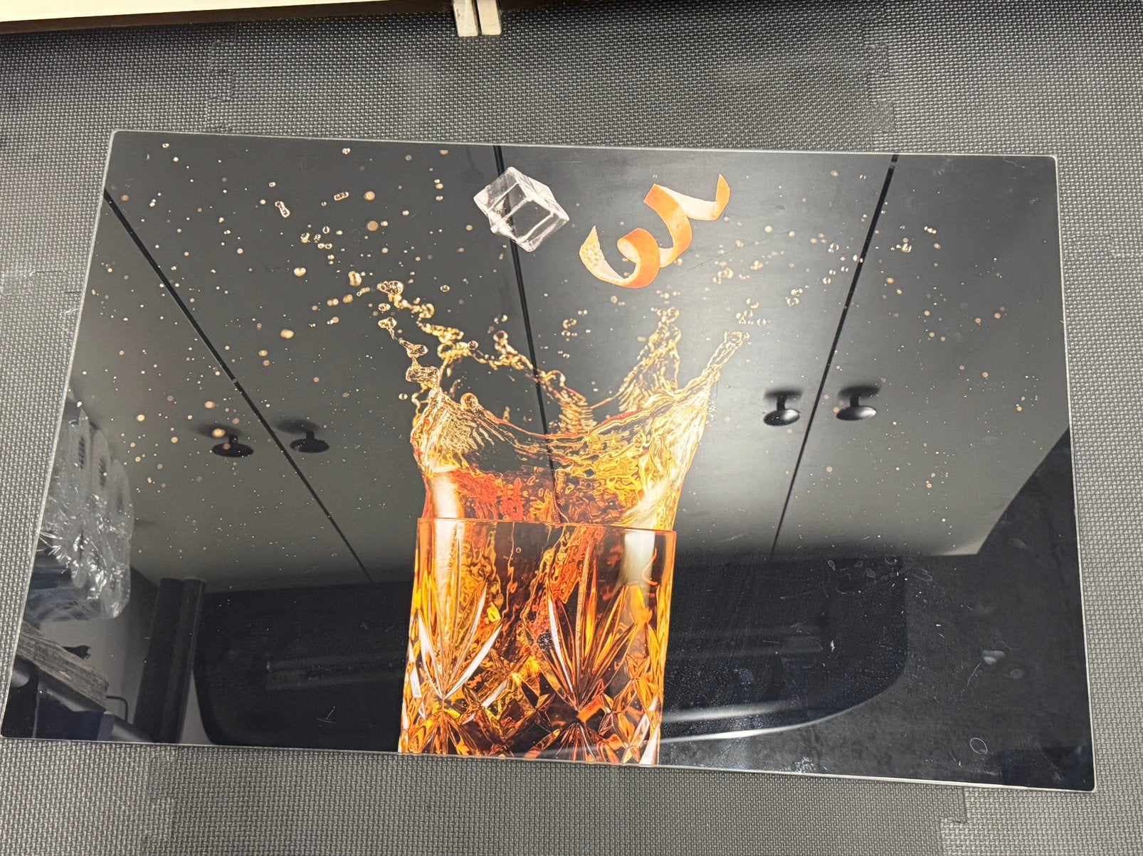 Glasplaat 80x52 cm voor gasfornuis, Ophalen, Gebruikt, Overige typen
