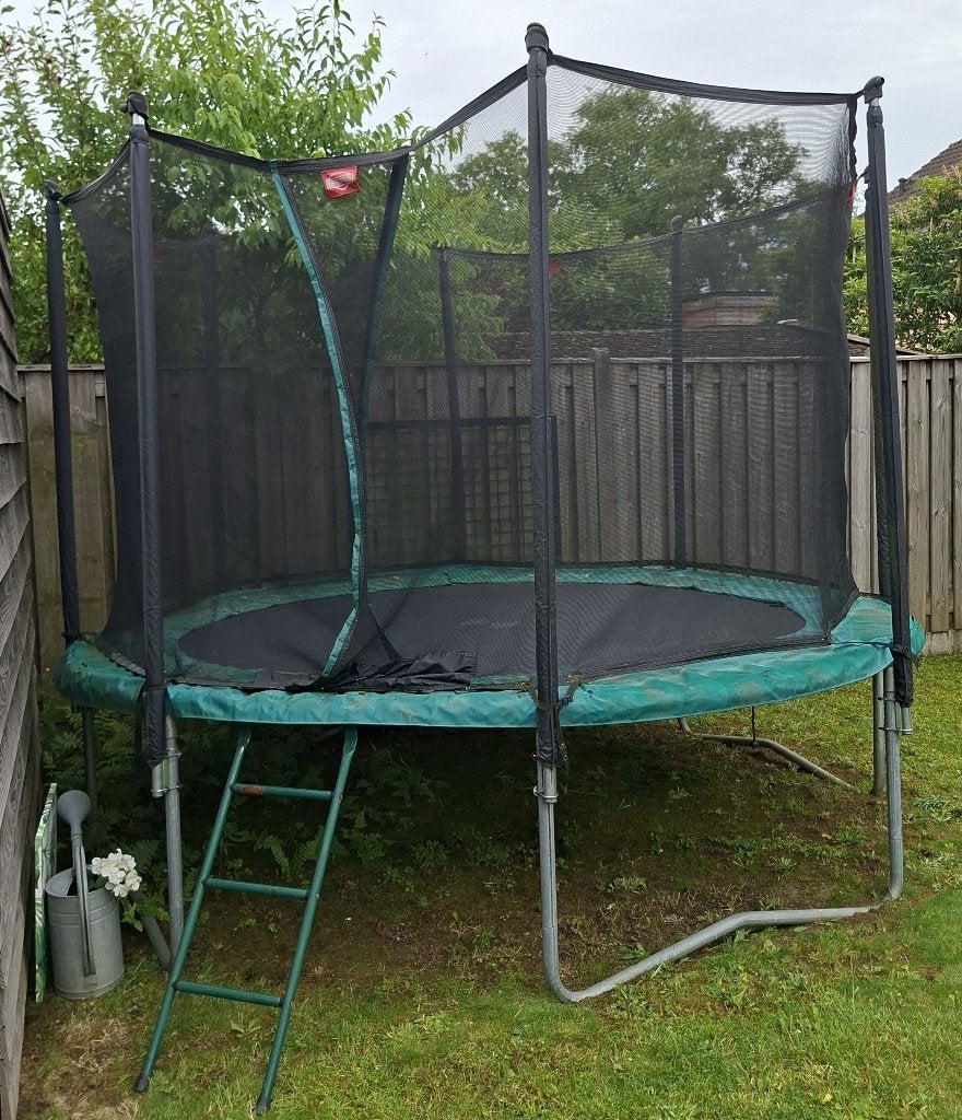 Berg ronde trampoline 330 cm, Ophalen, Gebruikt