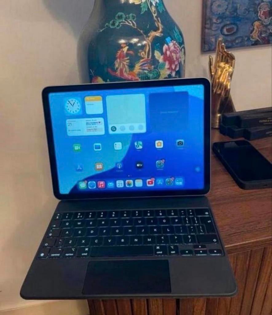 iPad Air 11-inch (M2) 256GB - 100% batterij, 23 cycli, Computers en Software, Apple iPads, Apple iPad Air, 11 inch, Ophalen of Verzenden