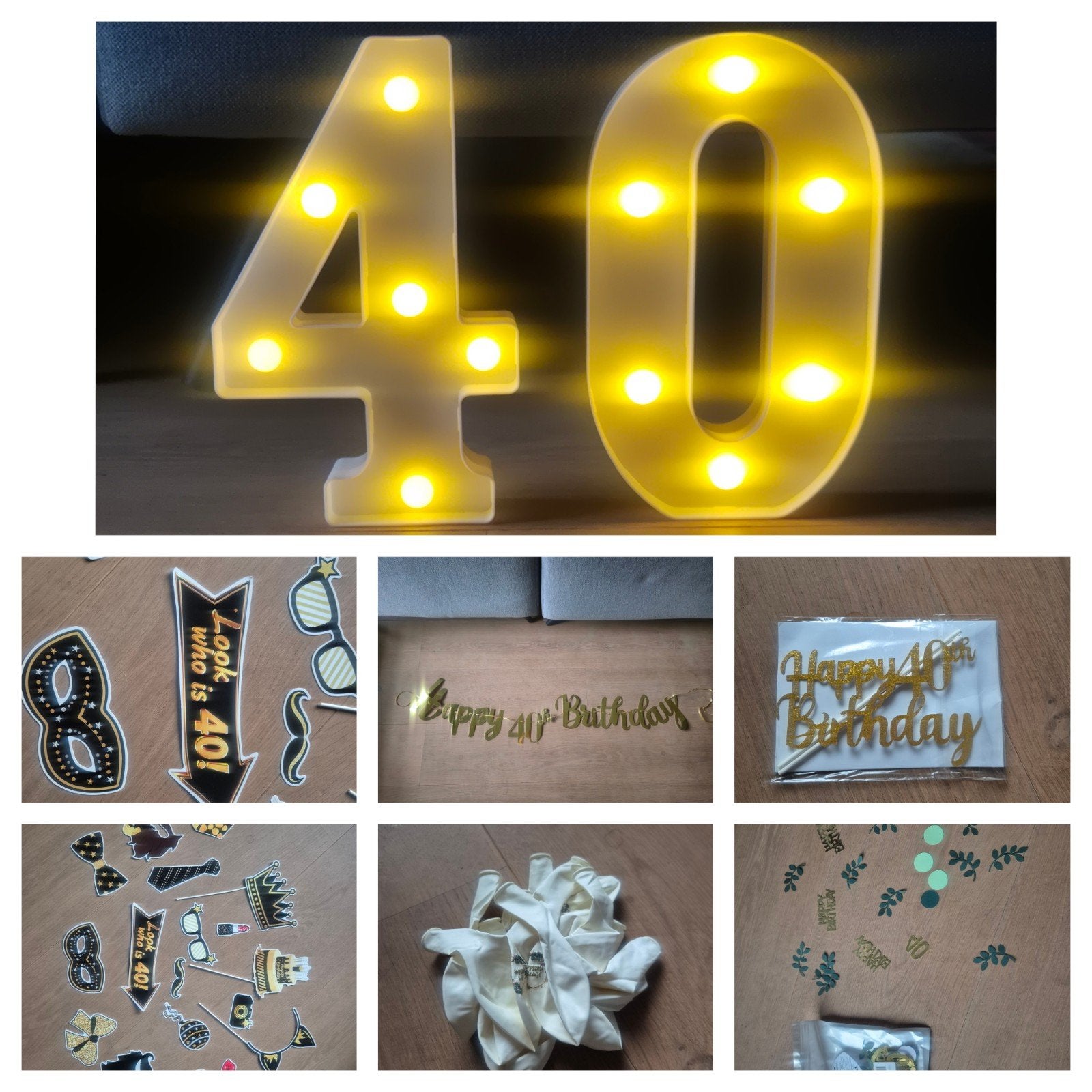 Feestpakket 40 jaar, Ophalen of Verzenden, Nieuw, Versiering, Verjaardag