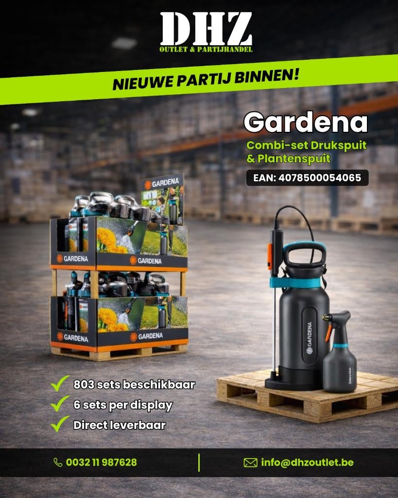 GARDENA Drukspuit 5L Comfort + Plantenspuit 0,75L, Ophalen of Verzenden, Nieuw, Onkruidbestrijding