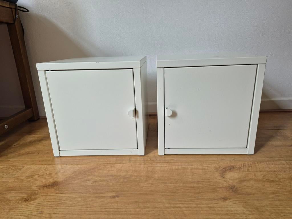 Twee IKEA LIXHULT kastje met deurtje, Huis en Inrichting, Kasten | Overige, Ophalen of Verzenden, Gebruikt