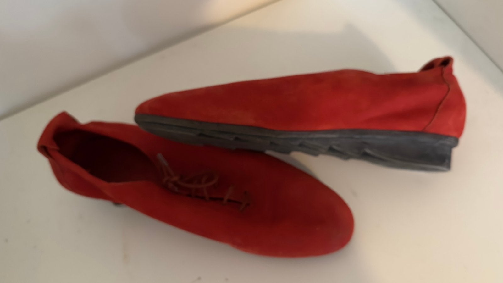 Arche nubuck leder rode, Instappers, Ophalen of Verzenden, Zo goed als nieuw, Rood