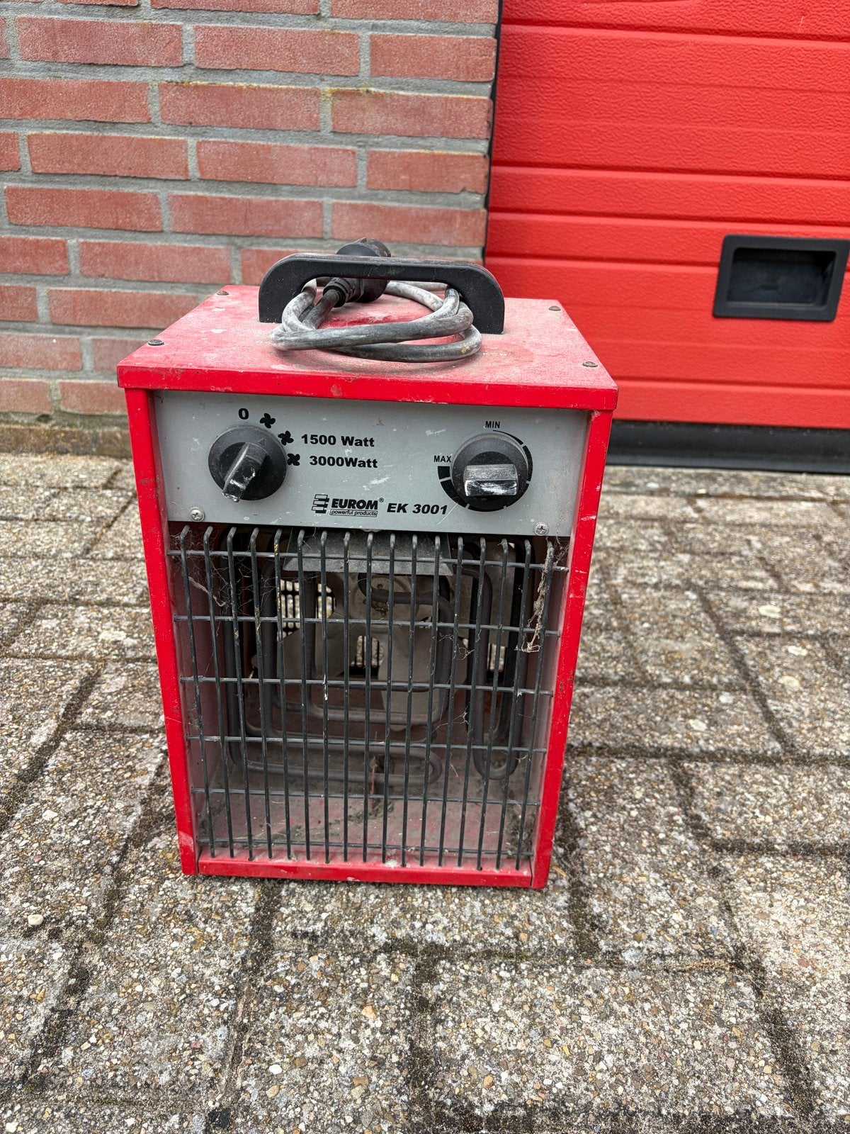 Eurom EK 3001 Elektrische Kachel 3000W werkplaats kachel, Ophalen, Gebruikt, Minder dan 30 cm, Kachel