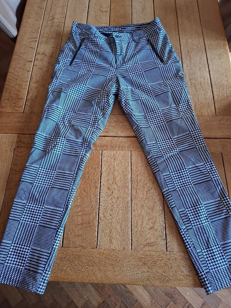 Dames winterbroek golf ski outdoor mt 42 Luhta zw-witte ruit, Ophalen, Zo goed als nieuw, Kleding