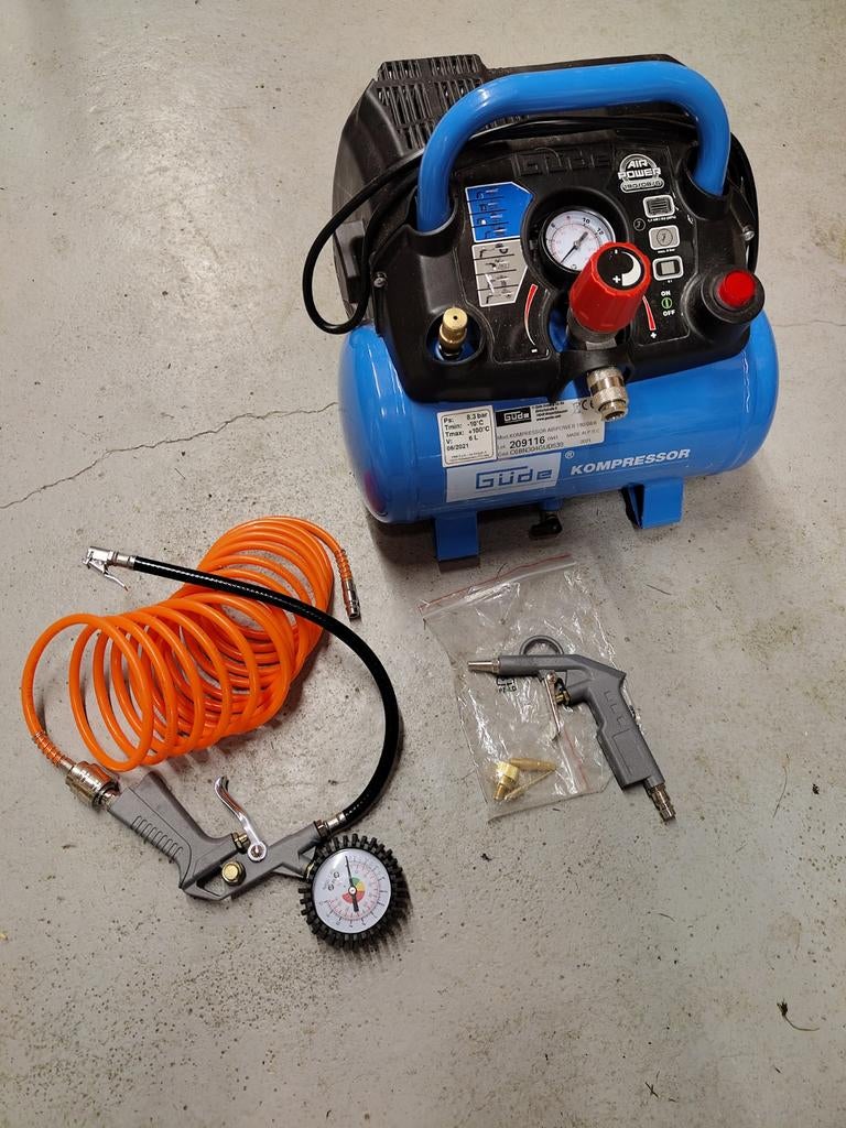 Güde Airpower 190/08/6 Compressor - Zo goed als nieuw, Minder dan 25 liter, Ophalen, Zo goed als nieuw, Minder dan 200 liter/min