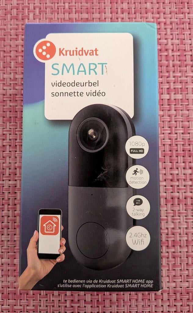 Slimme Tuya FHD wifi deurbel by Kruidvat. *nieuw*, Ophalen of Verzenden, Ingebouwde camera, Nieuw, Draadloos