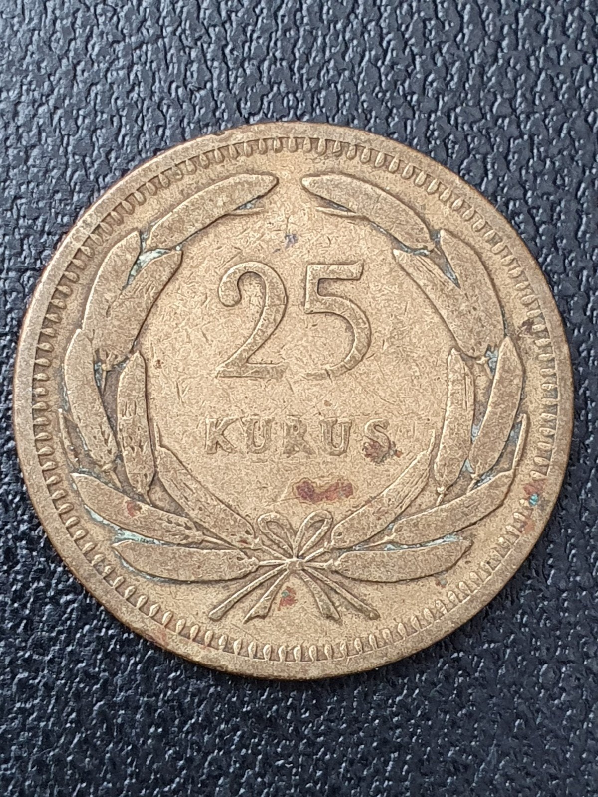 25 kurus munt uit 1949 Turkije, Ophalen of Verzenden, Overige landen, Losse munt