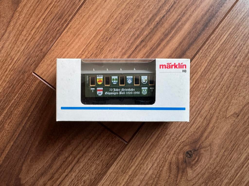 🚂 Marklin 4107.004 70 Jahre Nebenbahn Goppingen-Boll, Wisselstroom, Wagon, Ophalen of Verzenden, Zo goed als nieuw