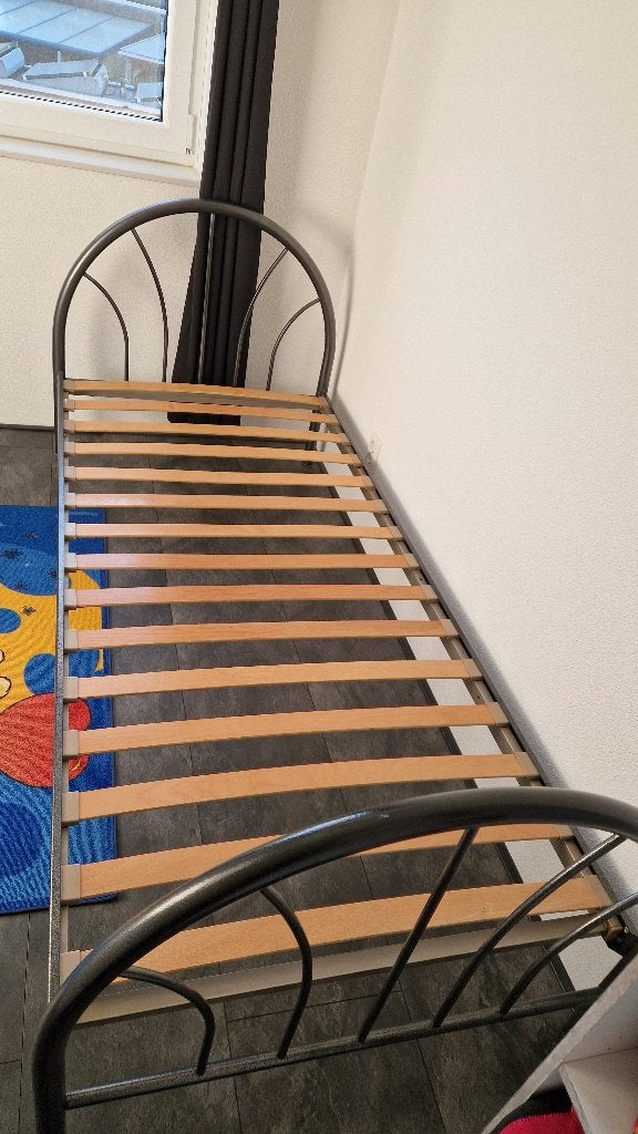 Eenpersoonsbed, Huis en Inrichting, Ophalen, Overige materialen, Gebruikt, 90 cm