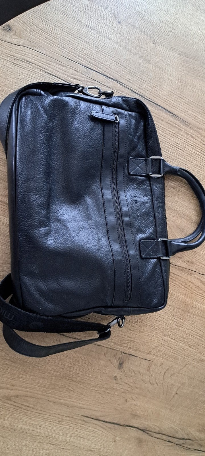 lederen tas van Micmacbags, Ophalen of Verzenden, Zo goed als nieuw, Handvat, Aktetas