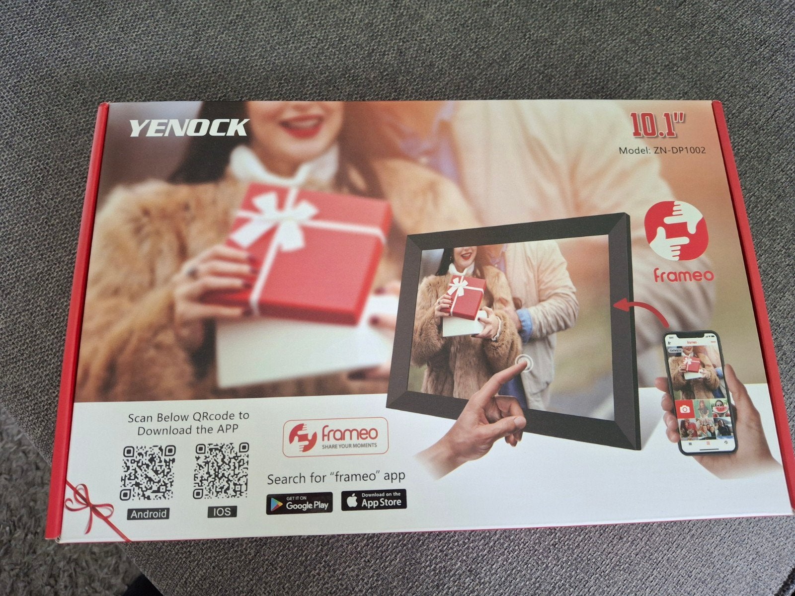 YENDOCK Frameo 10.1" WiFi Digitale Fotolijst, Ophalen, Diavoorstelling, Overige merken, Zo goed als nieuw