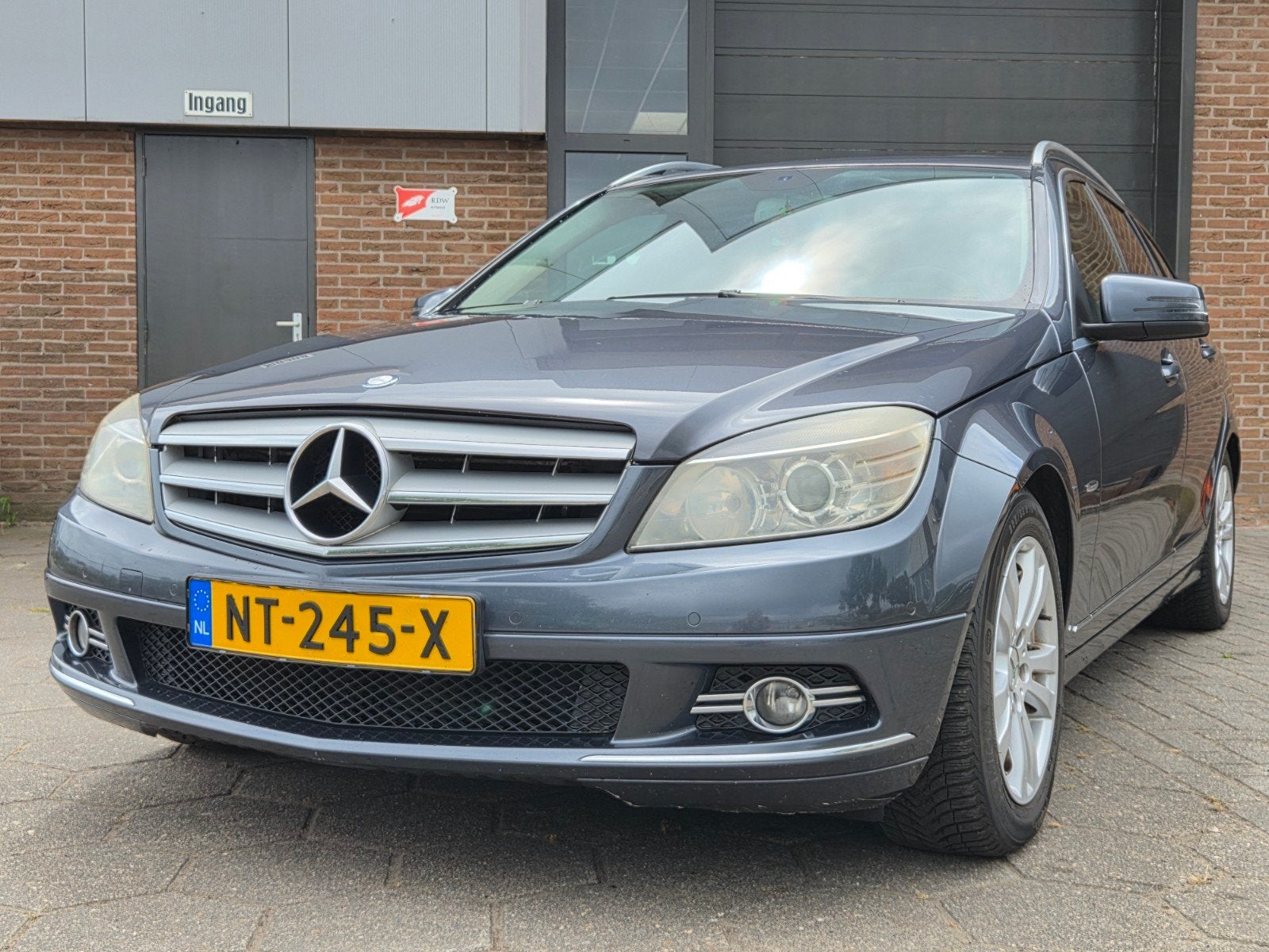 Mercedes-Benz C-Klasse 2.2 CDI C200 Estate AUT 2009 Grijs, Auto's, Mercedes-Benz, Automaat, 1800 kg, Zwart, 4 cilinders