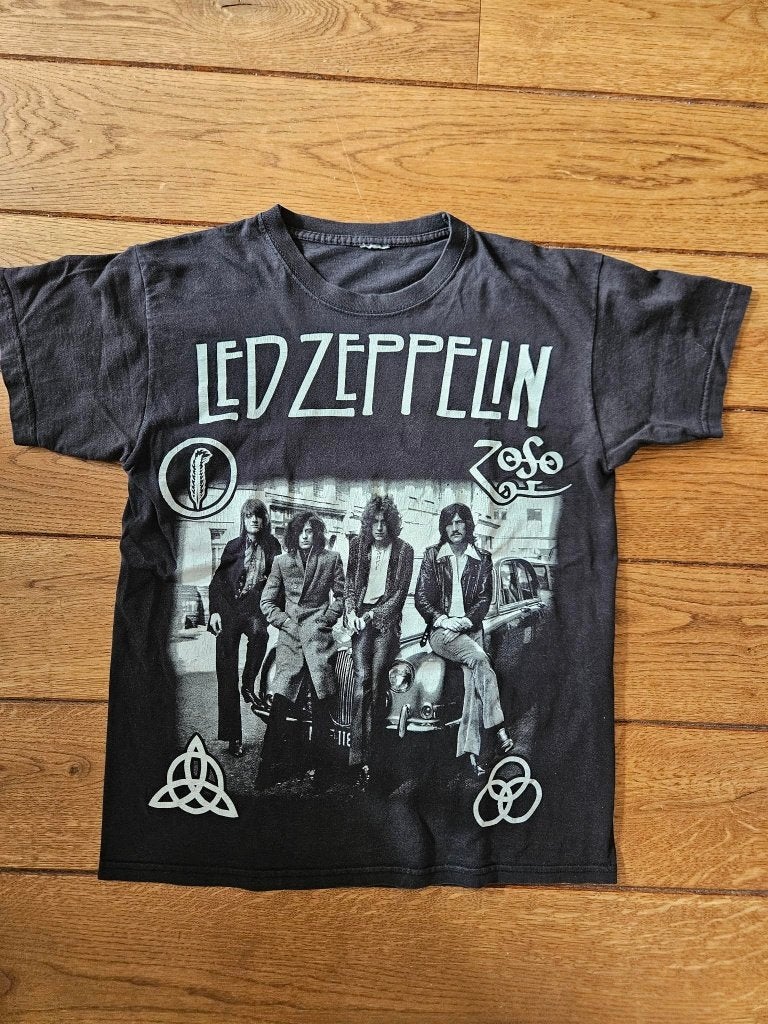 T-shirt Led Zeppelin size S, Zwart, Led Zeppelin, Ophalen of Verzenden, Korte mouw