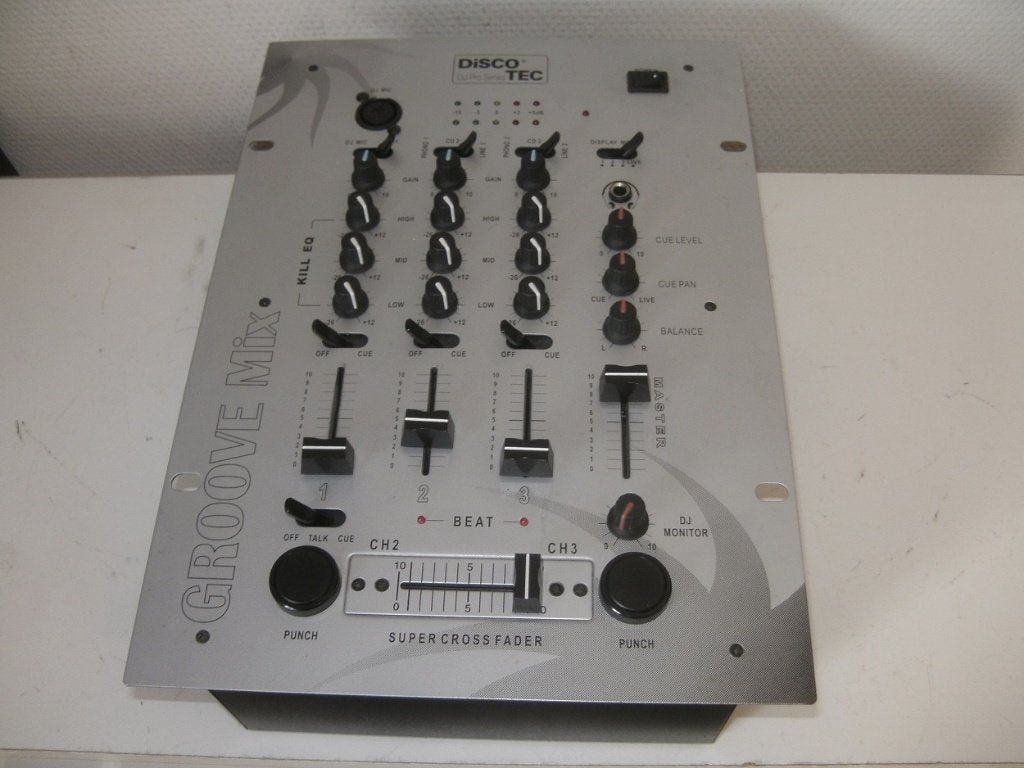 Disco Tec 3 kanaals Mengpaneel., Muziek en Instrumenten, Mengpanelen, Ophalen, Minder dan 5 kanalen, Microfooningang