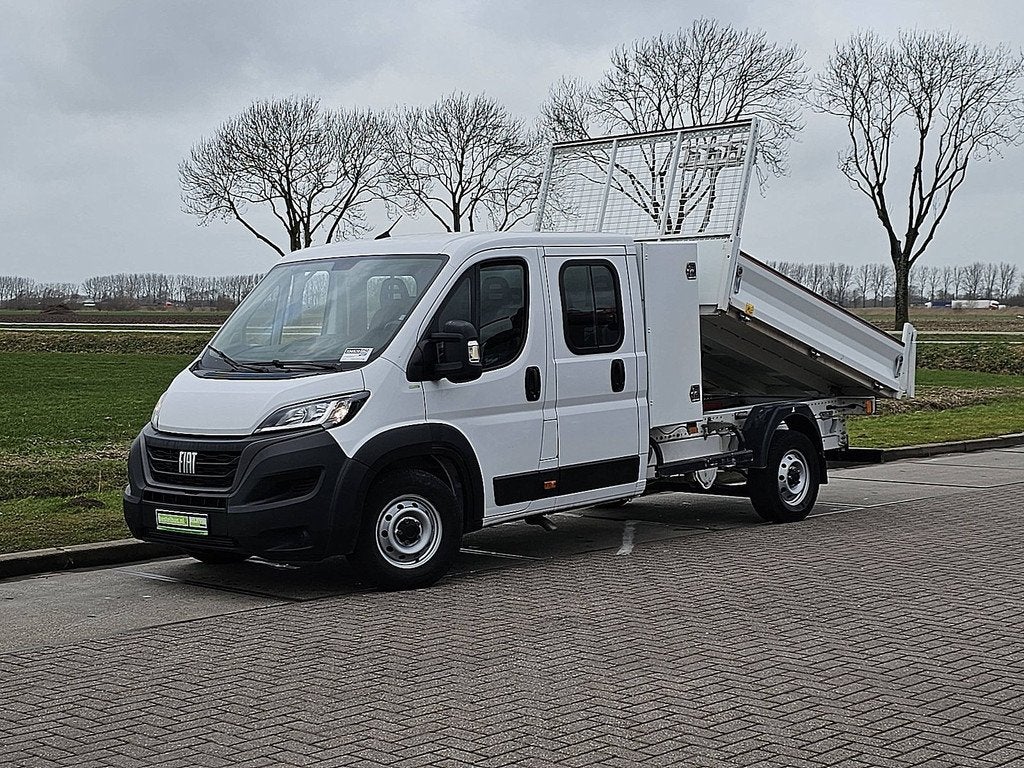 FIAT DUCATO 2.2 dub.cab kipper euro6, Gebruikt, Euro 6, 7 stoelen, Wit