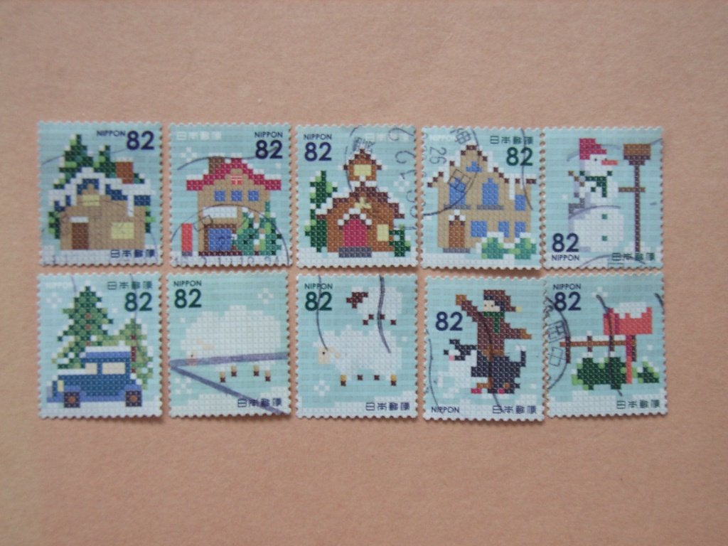 4   Japan 7084-7093, Ophalen of Verzenden, Gestempeld, Oost-Azië