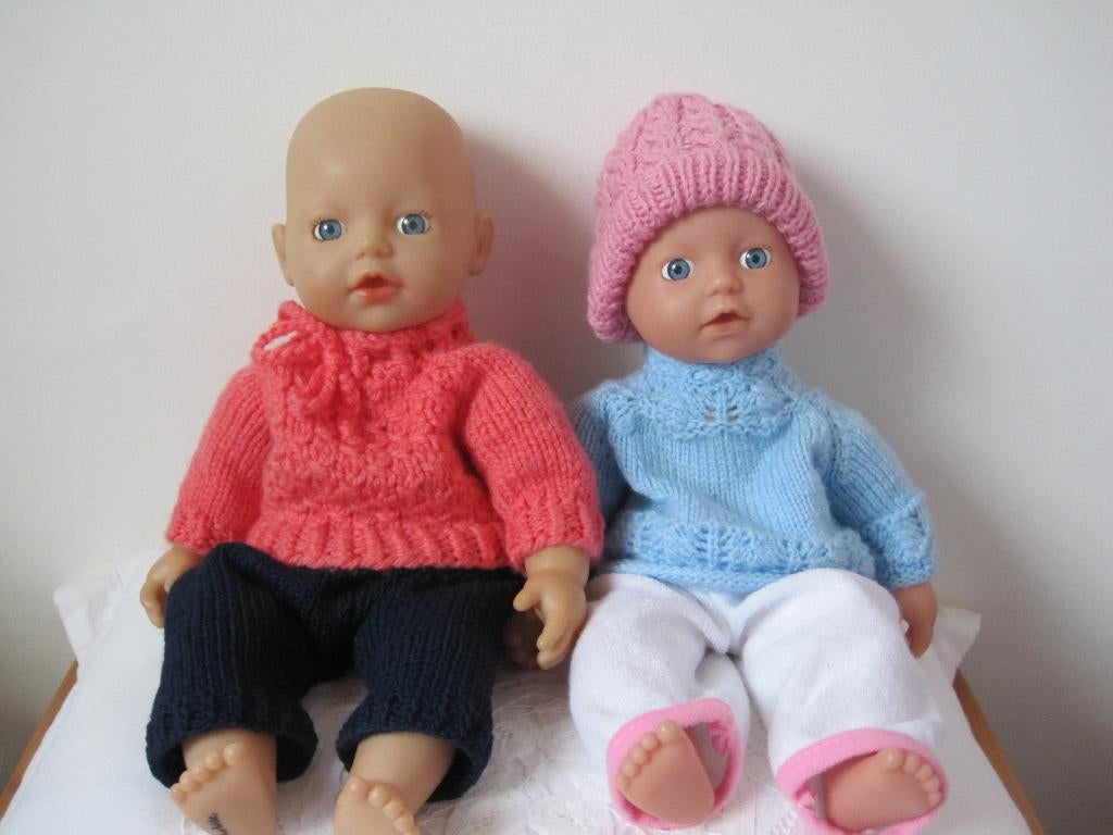 2 lieve Baby Born poppen 32 cm, Ophalen of Verzenden, Gebruikt, Pop