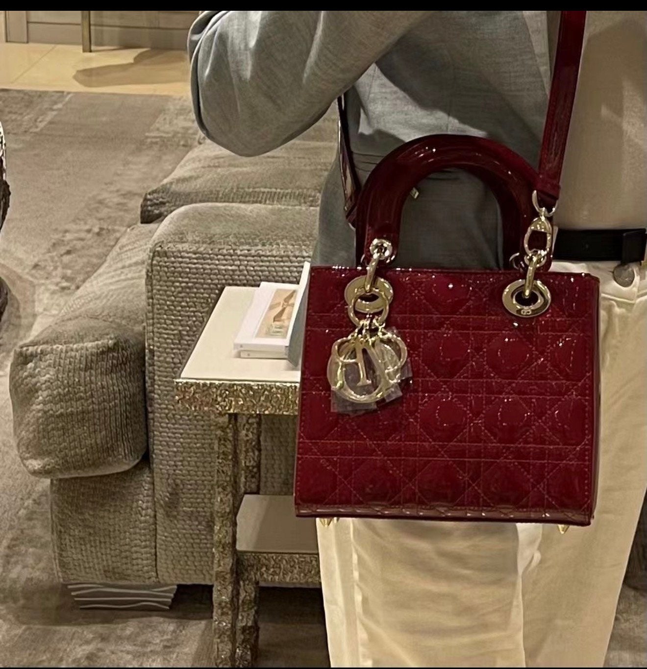 Tasje lak rood, Sieraden, Tassen en Uiterlijk, Tassen | Damestassen, Ophalen of Verzenden, Zo goed als nieuw, Rood