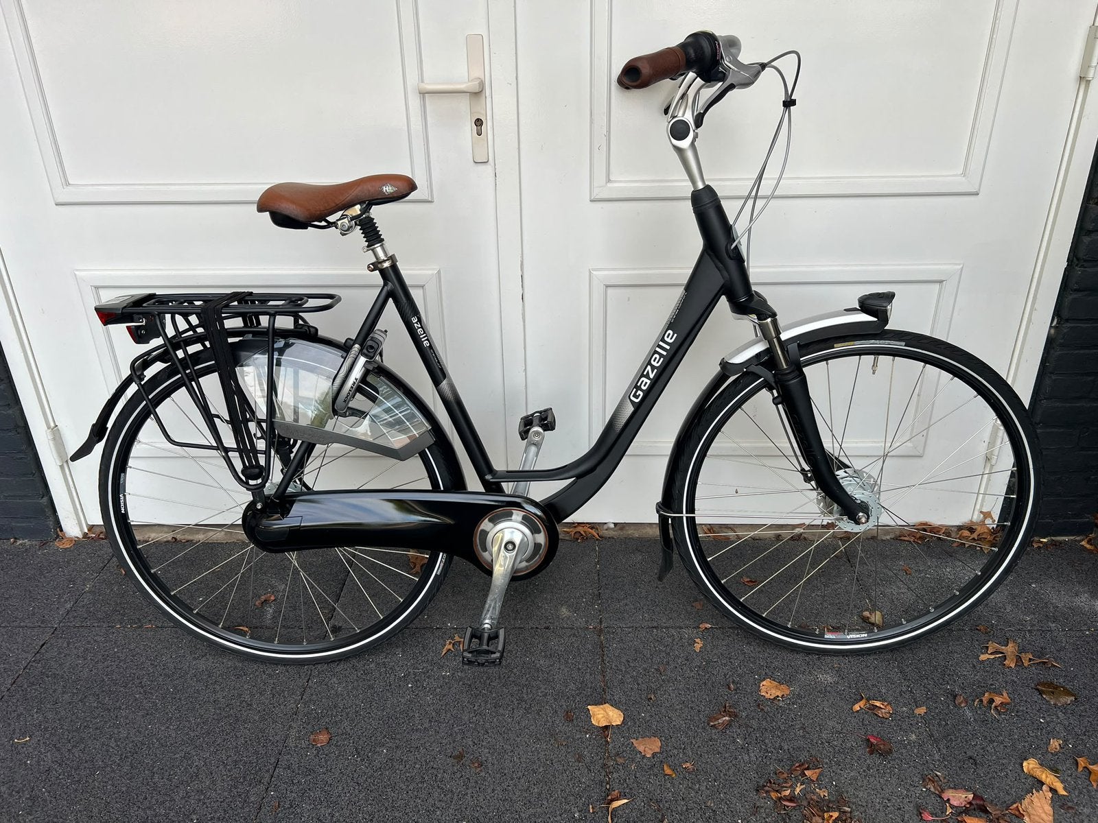 Gazelle Oranje C7+ Damesfiets 28 inch 57 cm 8 V, Fietsen en Brommers, Ophalen, 53 tot 56 cm, Versnellingen, Zo goed als nieuw