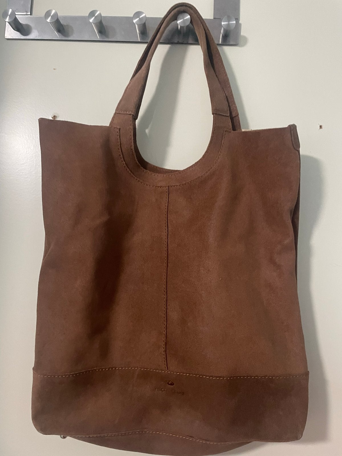 Micmacbags Leren Shopper - Bruin, Ophalen of Verzenden, Gebruikt, Bruin, Shopper
