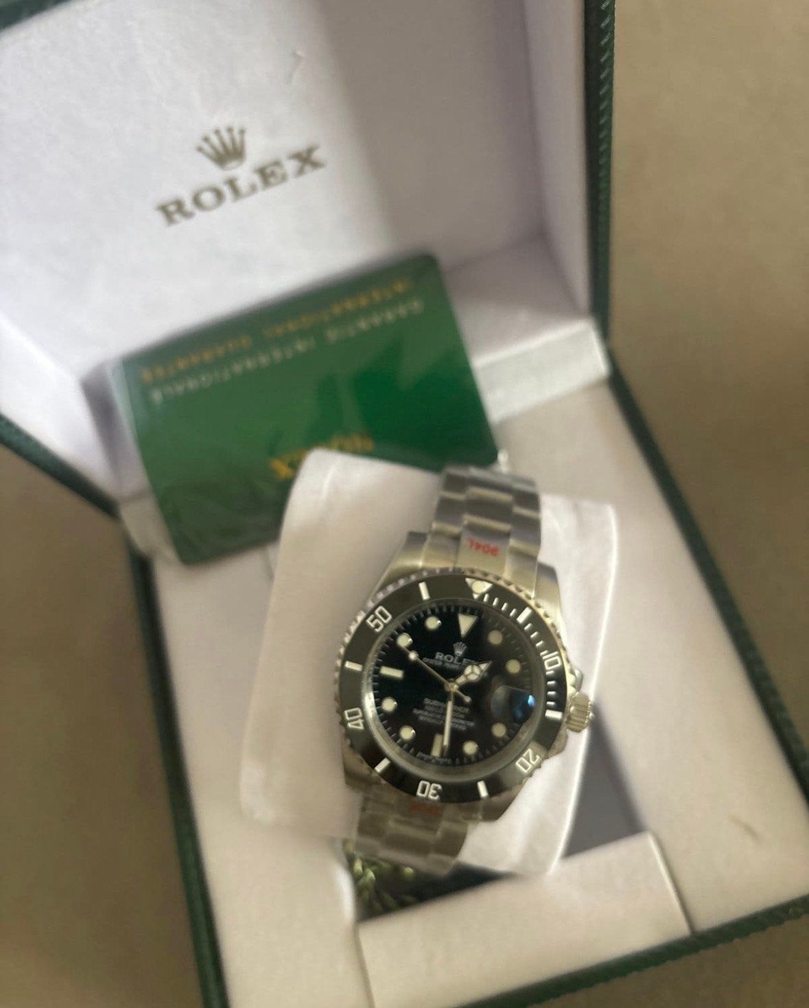 Rolex Submariner 41mm Waterbestendig met doos, Polshorloge, Nieuw, Ophalen of Verzenden, Rolex