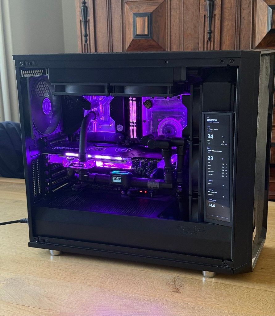 Watergekoelde Gaming PC | Ryzen 7 5800X3D | RTX 3080 | 32GB, Ophalen, Gebruikt, 32 GB, AMD Ryzen 7
