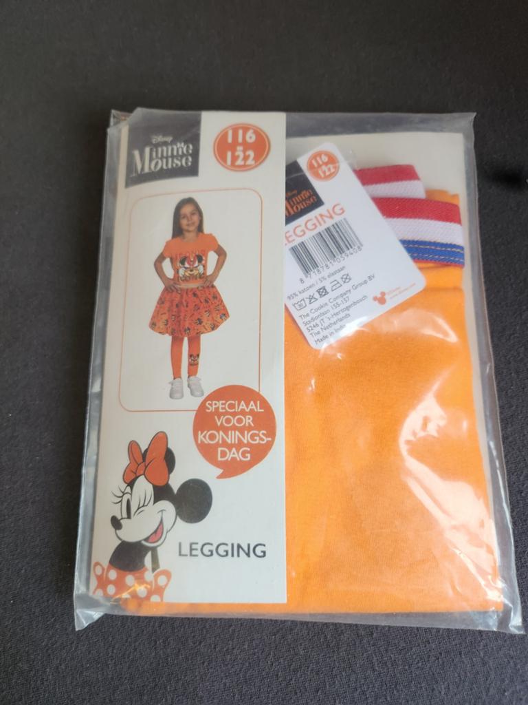 Disney Minnie Mouse legging oranje 116-122 NIEUW (iconic) *, Kinderen en Baby's, Kinderkleding | Maat 116, Meisje, Nieuw, Ophalen of Verzenden