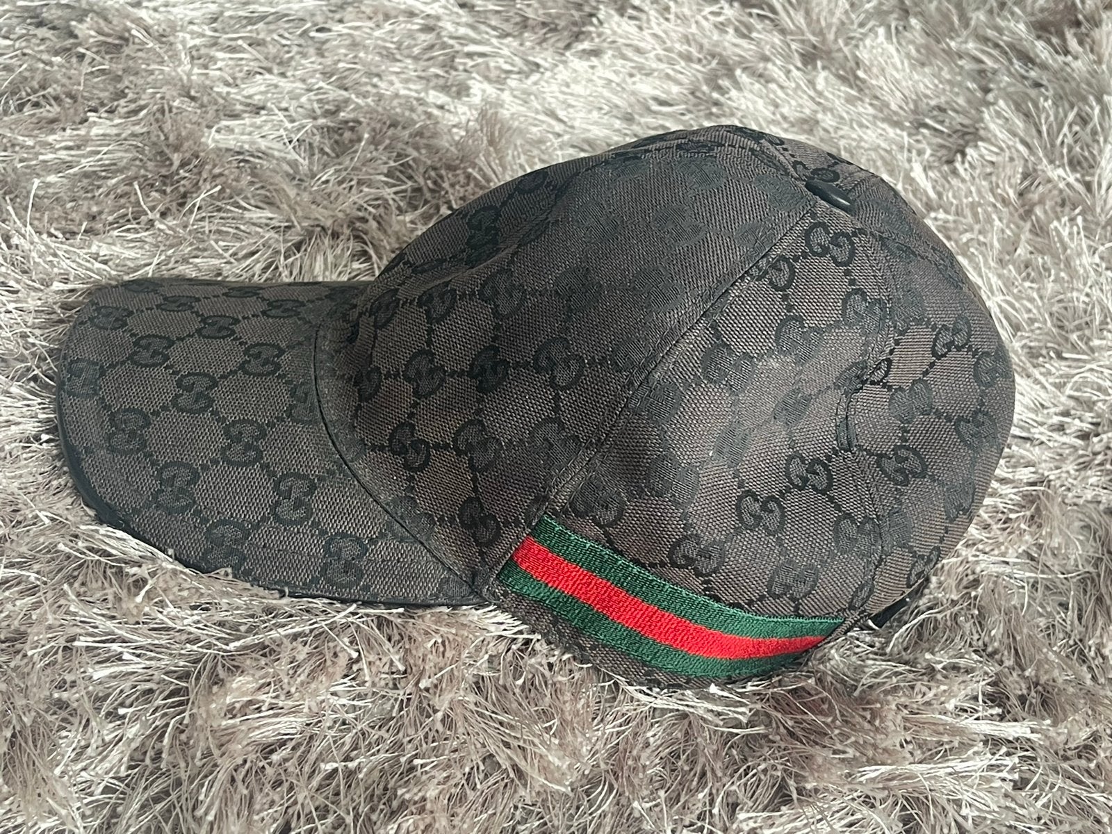 Gucci GG Canvas Baseballpet met Webdetail, Ophalen of Verzenden, Gedragen, One size fits all, Pet