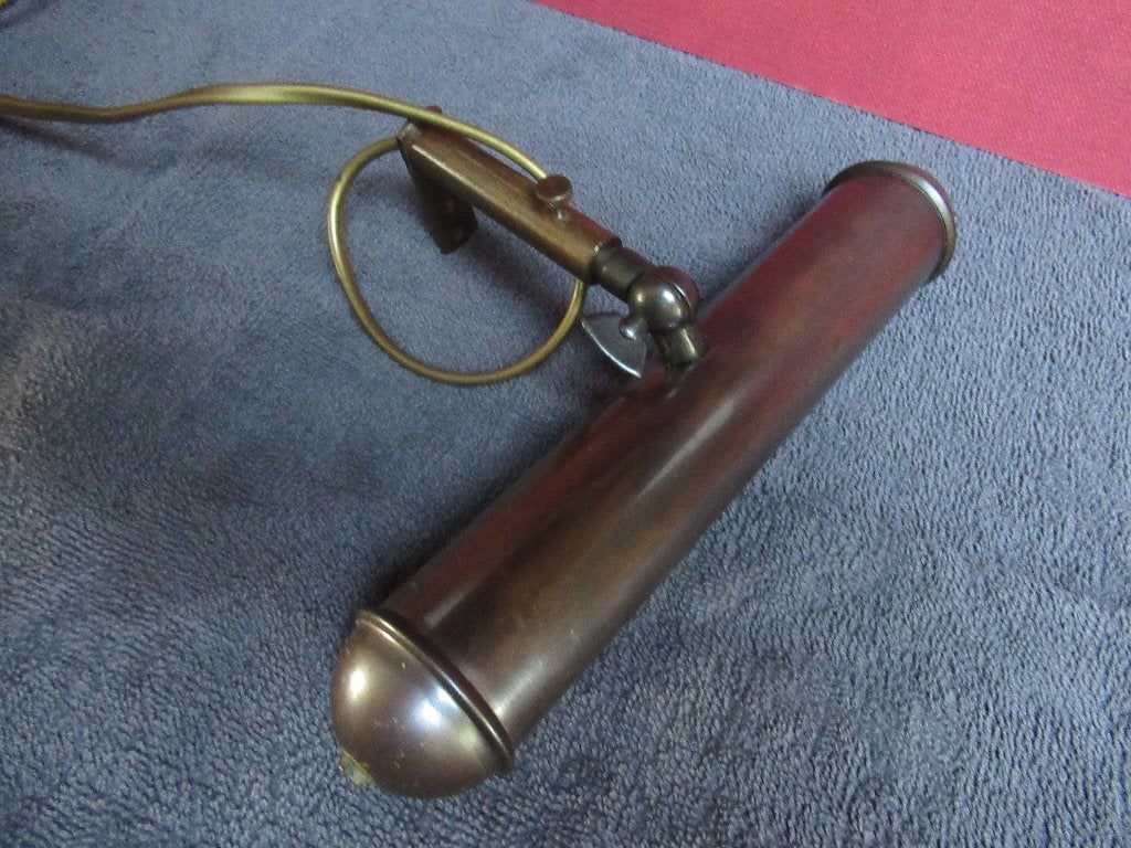 klassieke / Vintage schilderij / pianolamp ouder model, Ophalen of Verzenden