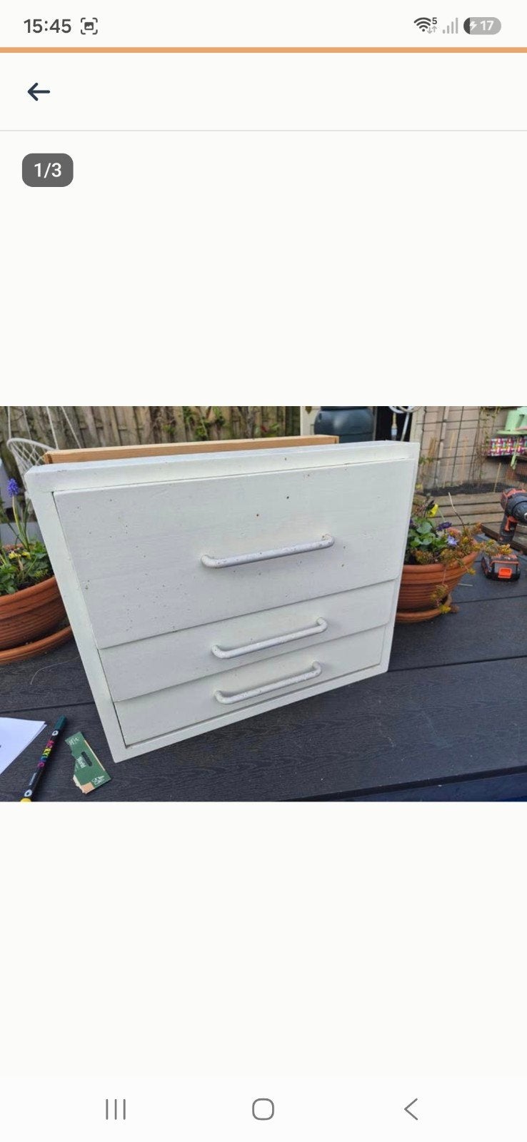 Vintage Lundia Ladenkastje - Compact met 3 Lades, Overige houtsoorten, Minder dan 50 cm, Gebruikt, Vintage