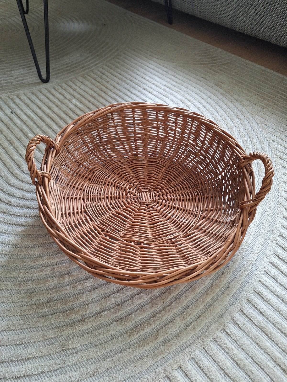 Rieten mand 50 cm diameter, Huis en Inrichting, Ophalen, Rond, Overige materialen